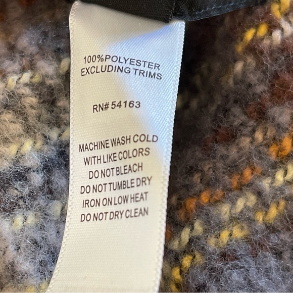 MARC NNEW YORK elegant shades of brown & gold fringe cape/poncho One Size - Picture 14 of 15